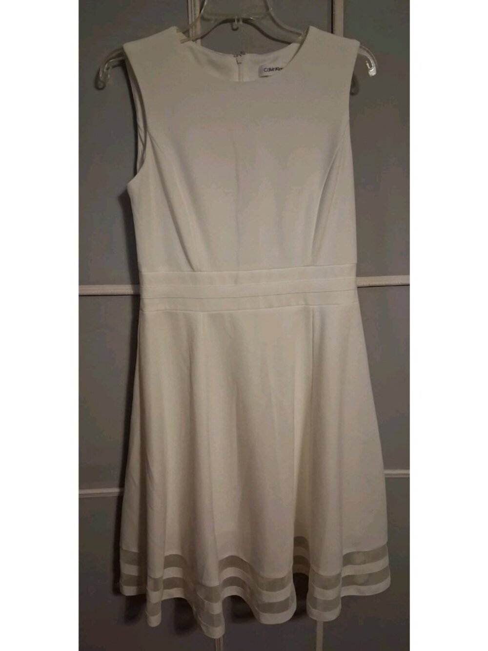 Calvin Klein Versatile White Sleeveless Party/Cocktail Dress  Sz 10